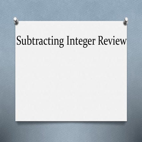 Subtracting integer review   web
