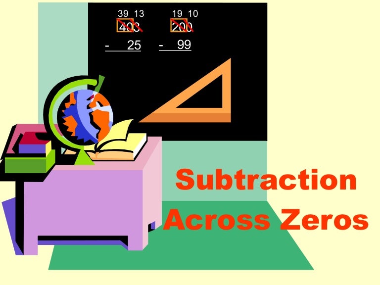 Subtraction across zeros