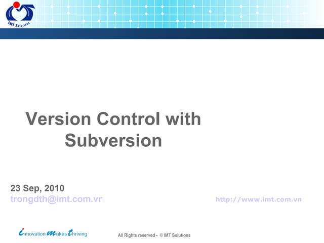 Subversion on .Unix