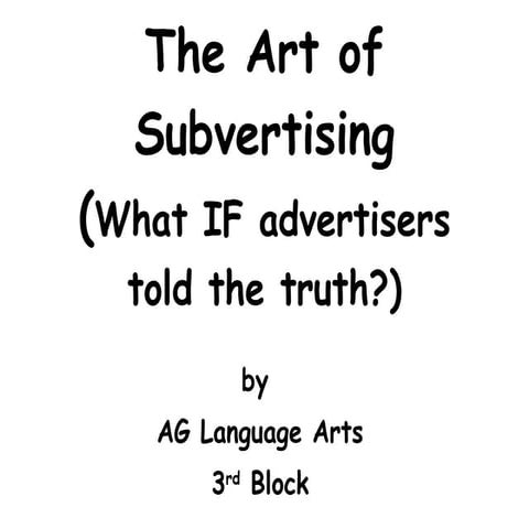 Subvertising | PPT