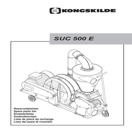 Kongskilde Suc500 e parts catalog