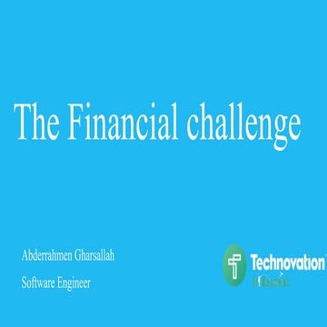 Succeed the startup financial challenge in Tunisia