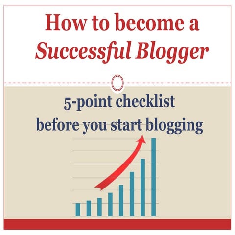 How to become a successful blogger: 5-point checklist