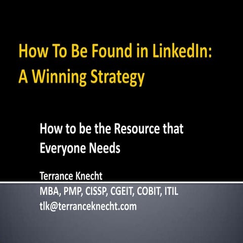 Succeeding With LinkedIn