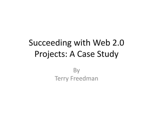 Succeeding With Web 2 Projects Presentation