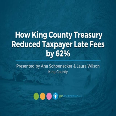 SUCCESS STORY: How King County Treasury Reduced Taxpayer Late Fees by 62%, Fe...