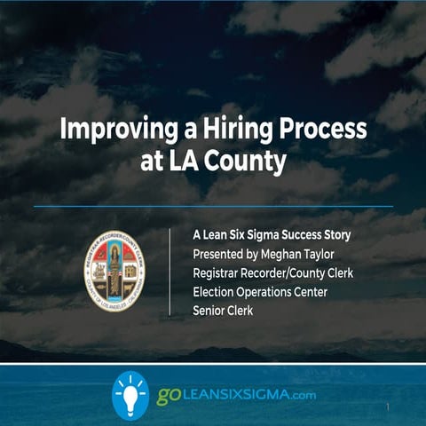 SUCCESS STORY: Improving a Hiring Process at LA County With Meghan Taylor