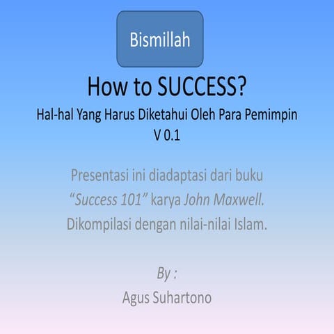 Motivasi menjadi-orang-sukses1 | PPT
