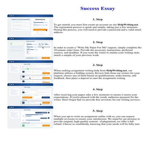 Success Essay. Online assignment writing service.