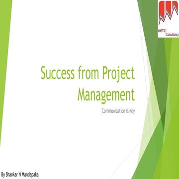 Communication a success to project management