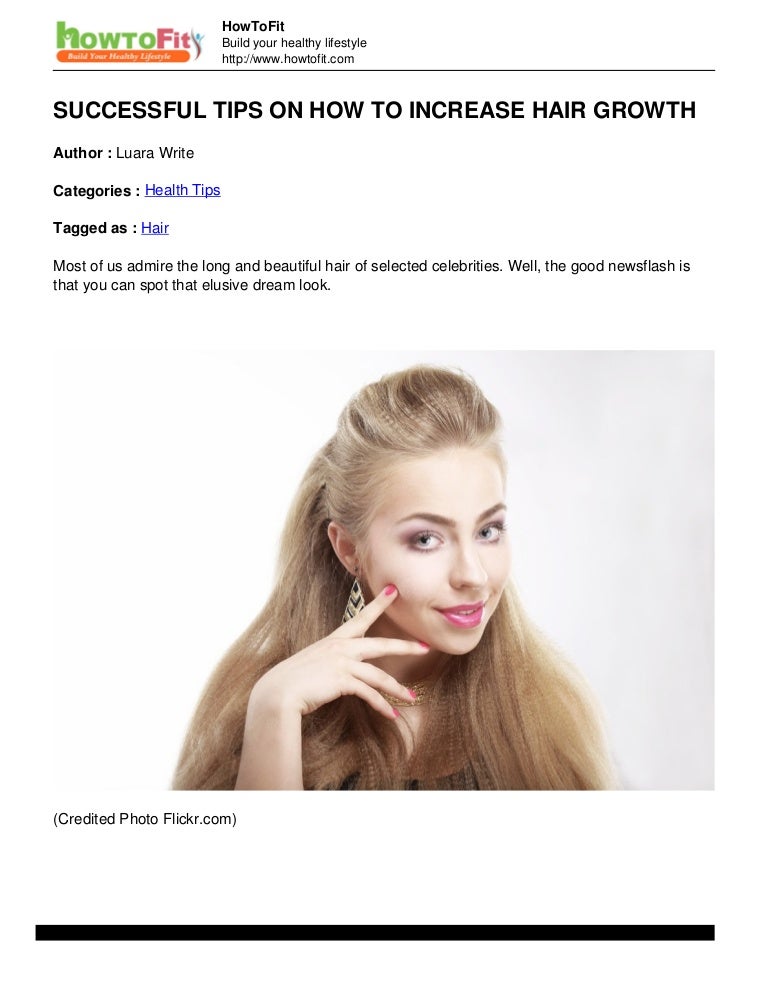 Successful Tips On How To Increase Hair Growth