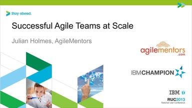 Successful agile teams at scale