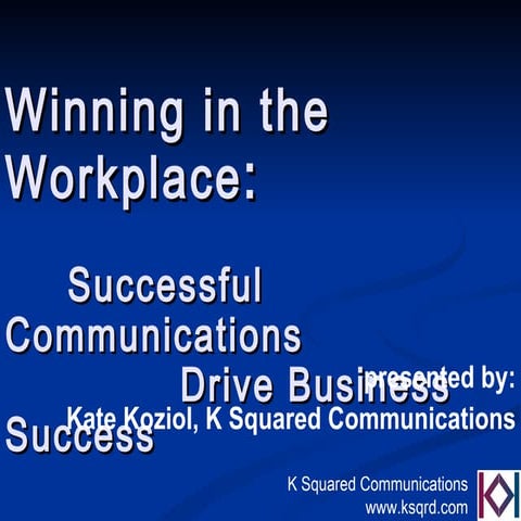 Successful business communications