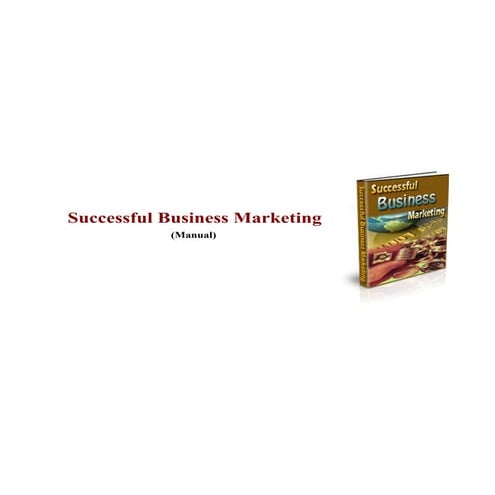 Successful business marketing