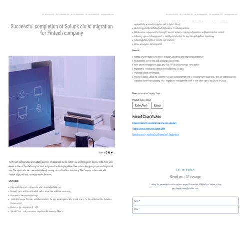Seamless Migration to Splunk Cloud for Fintech Payment Infrastructure | PDF