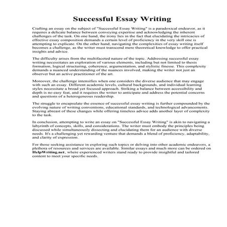Pros And Cons Essay Sample | PDF