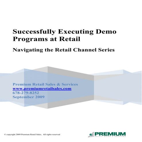 Successfully Executing Demo Programs In Retail