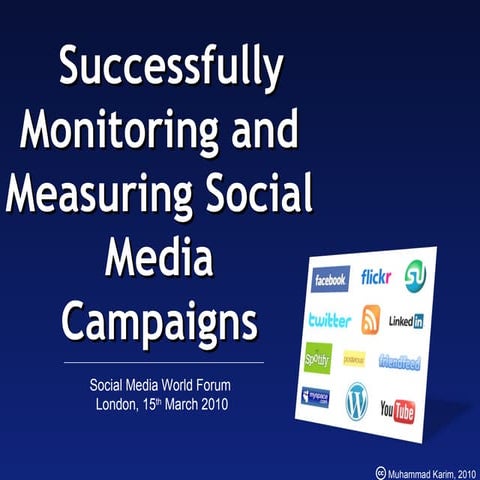 Successfully Monitoring And Measuring Social Media Campaigns