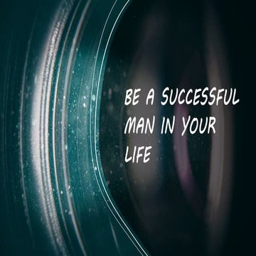 Be a successful person