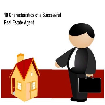 Successful real estate agent