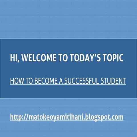 How To Become A Successful Student