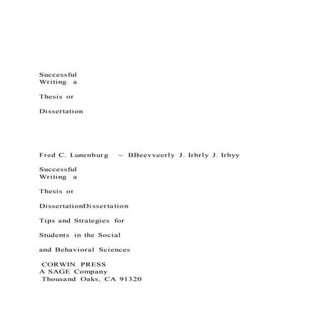 SuccessfulWriting  aThesis orDissertation.docx