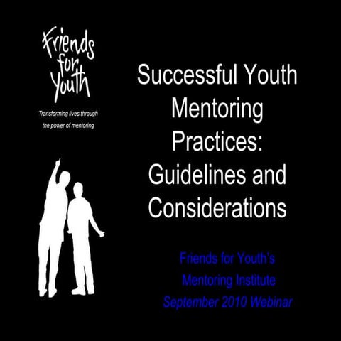 Successful Youth Mentoring Practices