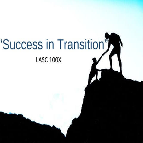 Success in Transition | PPT