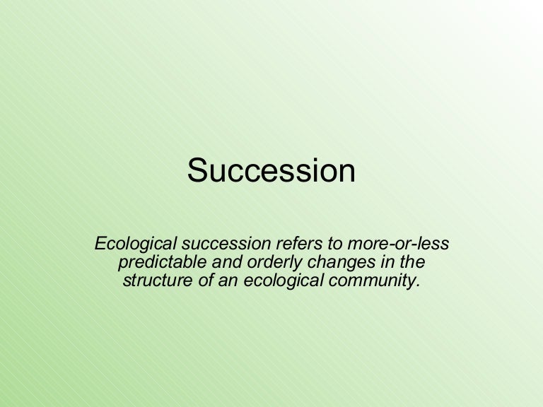 Succession