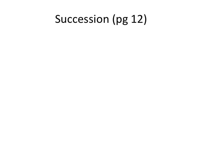 Succession