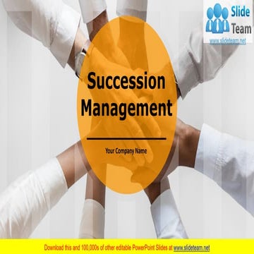 Succession Management PowerPoint Presentation Slides 