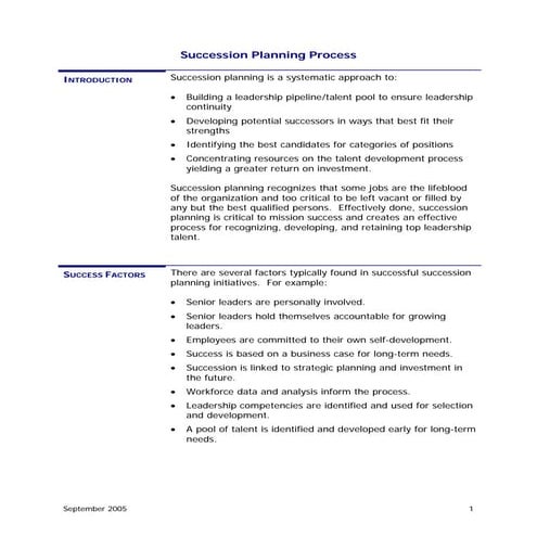 Successionplanning