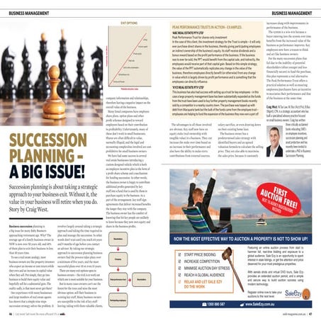 Succession planning   a big issue