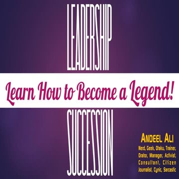 Succession Planning Simplified!