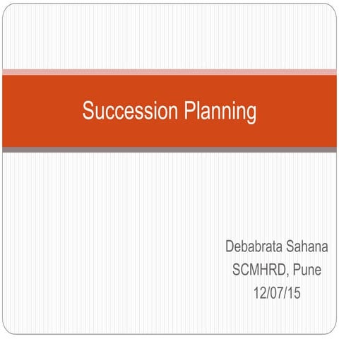 Succession planning d