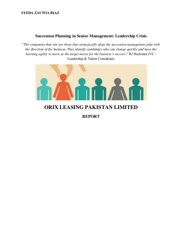 Succession planning in senior management a leadership crisis