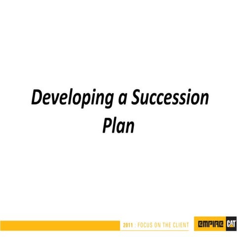 Succession planning ppt