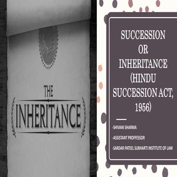 Succession under hsa