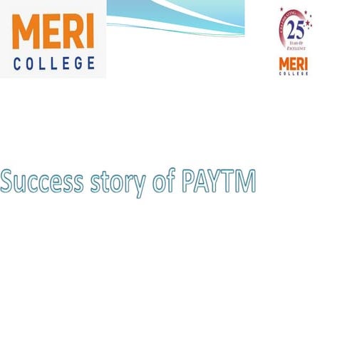 Success story of paytm ppt