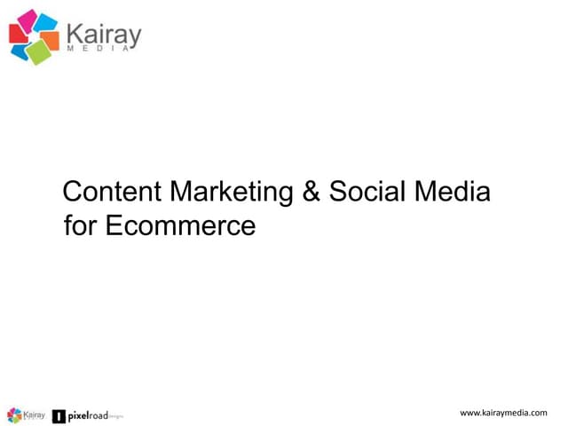 eCommerce Success with Tumblr, Pinterest, and Reddit - Pubcon 2014