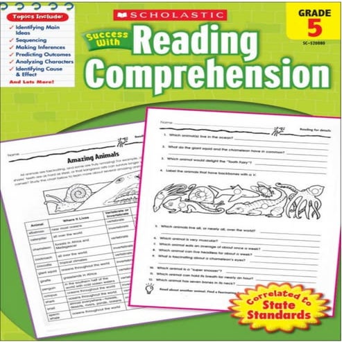 Scholastic Success With Reading Comprehension: Grade 5 Educational ...