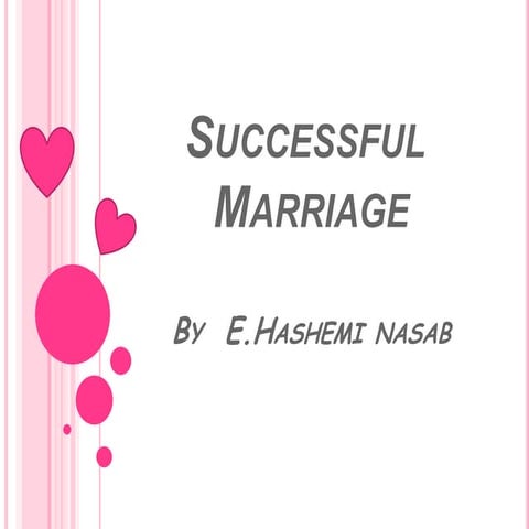 Succssful marriage