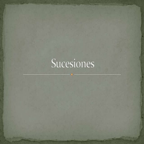 Sucesiones