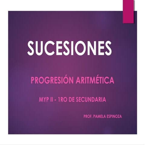 Sucesiones ppt 1ro