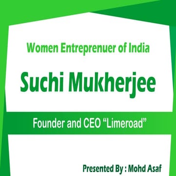 Suchi Mukherjee (Founder & CEO LIMEROAD)