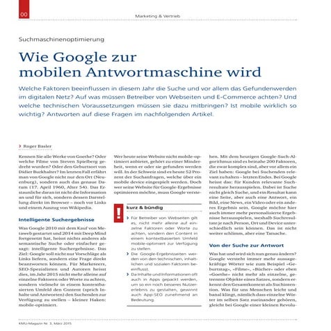 Wie Google zur mobilen Antwortmaschine wird