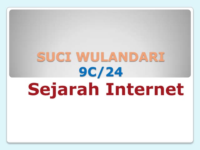 Suci wulandari (sejarah internet)