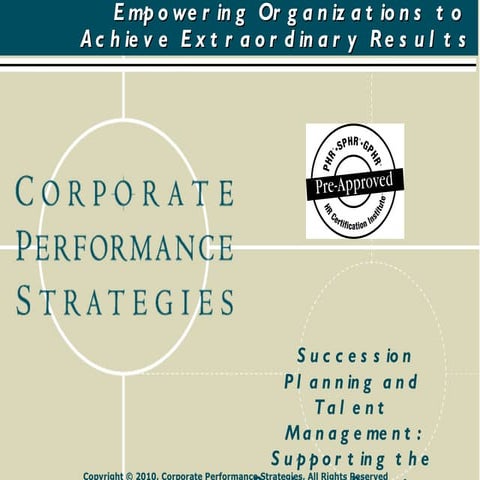 Succession Planning and Talent Management