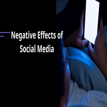 negative effects of social media in day today life