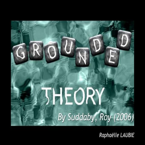 Suddaby grounded theory
